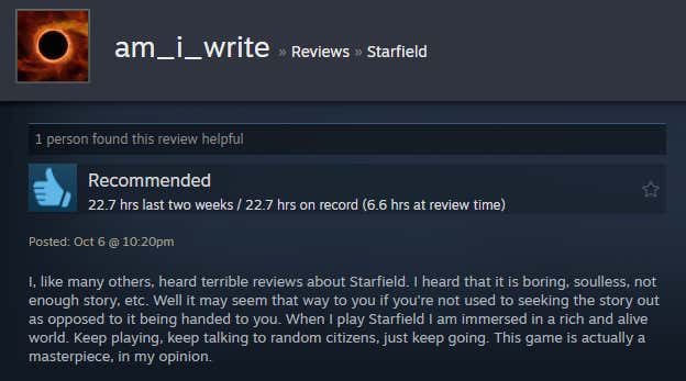 Imagem do artigo intitulado Starfield: Shattered Space, conforme contado pelas análises do Steam